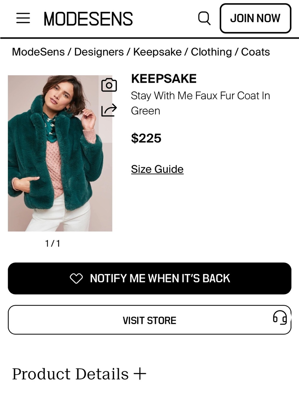 KEEPSAKE Emerald Green Faux Fur Teddy Jacket